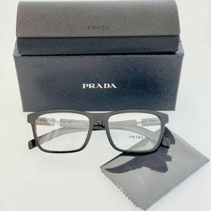 ORIGINAL Prada Black Frame VPR16X 1BO-1O1 55/19/145 W/CASE
